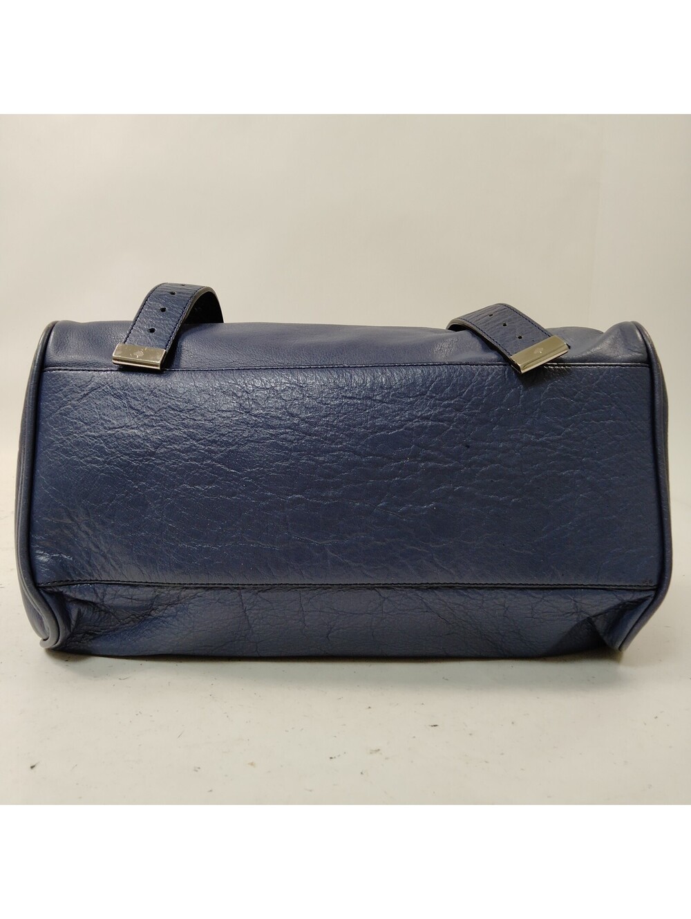 Mulberry Bayswater Hand Bag Navy Blue Leather Shoulder Strap Pre-owned 5664983 - Picture 5 of 9